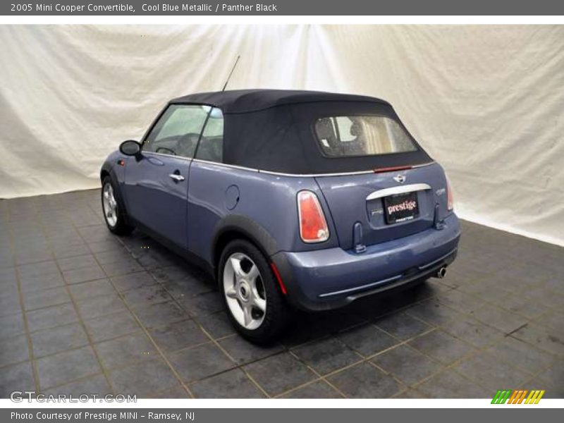 Cool Blue Metallic / Panther Black 2005 Mini Cooper Convertible
