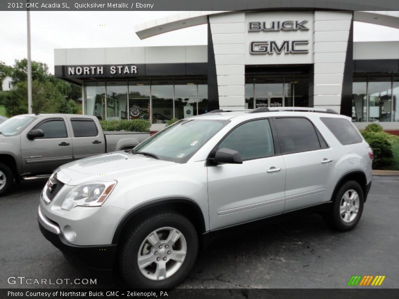 Quicksilver Metallic / Ebony 2012 GMC Acadia SL