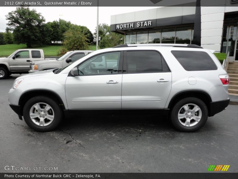 Quicksilver Metallic / Ebony 2012 GMC Acadia SL