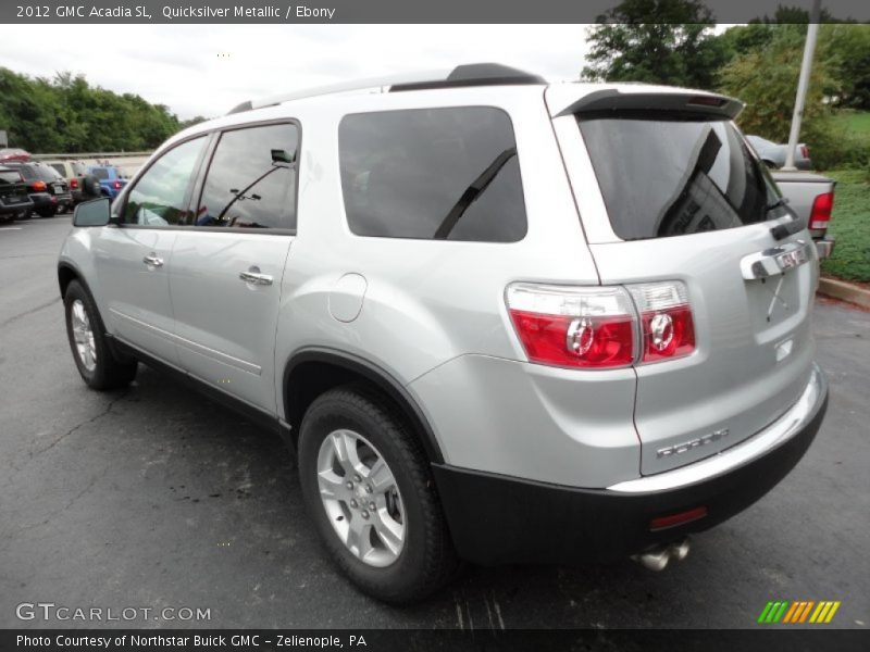 Quicksilver Metallic / Ebony 2012 GMC Acadia SL