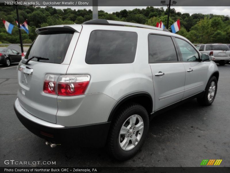 Quicksilver Metallic / Ebony 2012 GMC Acadia SL