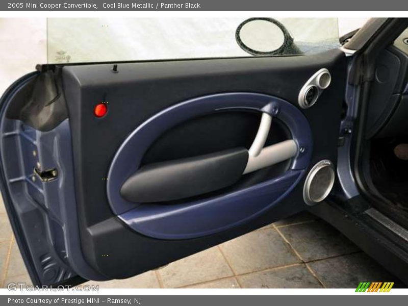Cool Blue Metallic / Panther Black 2005 Mini Cooper Convertible