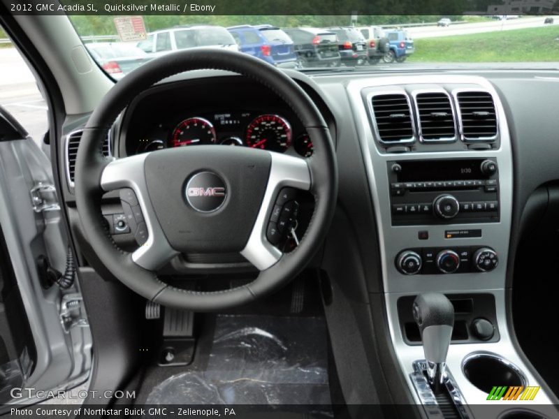 Dashboard of 2012 Acadia SL