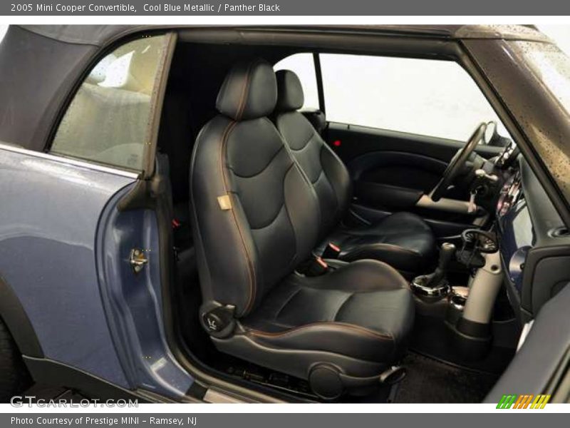 Cool Blue Metallic / Panther Black 2005 Mini Cooper Convertible