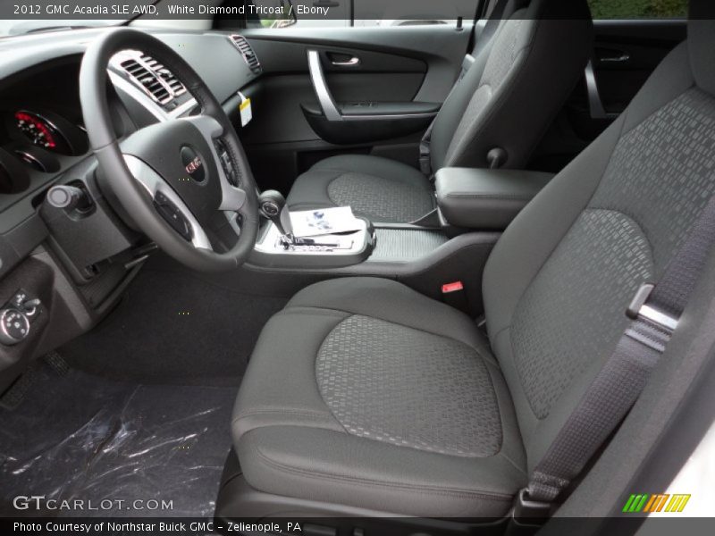  2012 Acadia SLE AWD Ebony Interior