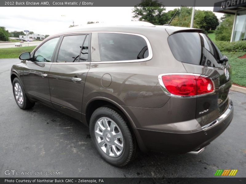 Cocoa Metallic / Ebony 2012 Buick Enclave AWD
