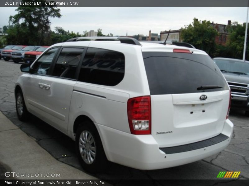 Clear White / Gray 2011 Kia Sedona LX