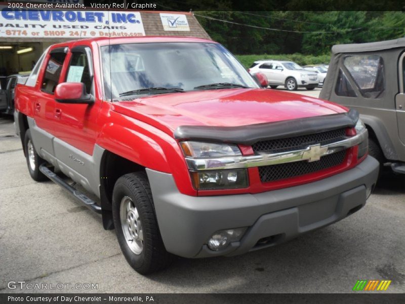 Victory Red / Graphite 2002 Chevrolet Avalanche