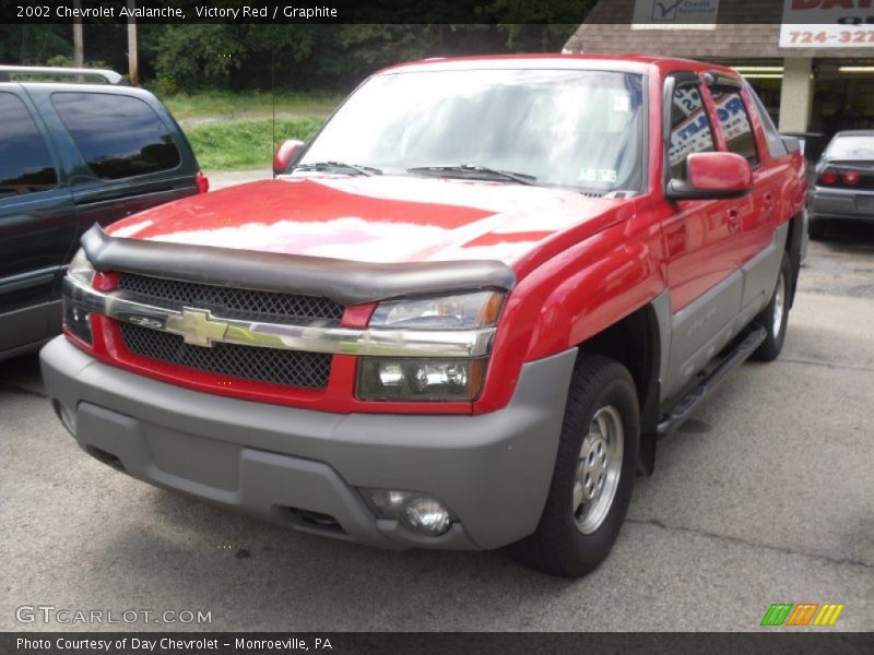 Victory Red / Graphite 2002 Chevrolet Avalanche
