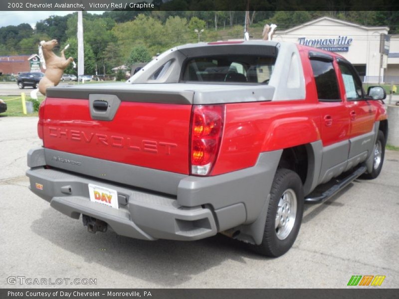 Victory Red / Graphite 2002 Chevrolet Avalanche
