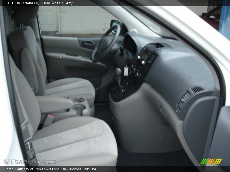 Clear White / Gray 2011 Kia Sedona LX