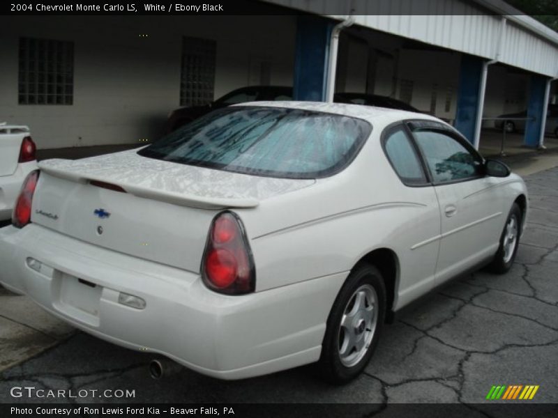 White / Ebony Black 2004 Chevrolet Monte Carlo LS