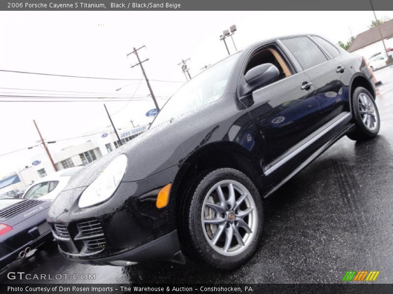Black / Black/Sand Beige 2006 Porsche Cayenne S Titanium