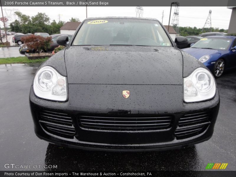 Black / Black/Sand Beige 2006 Porsche Cayenne S Titanium