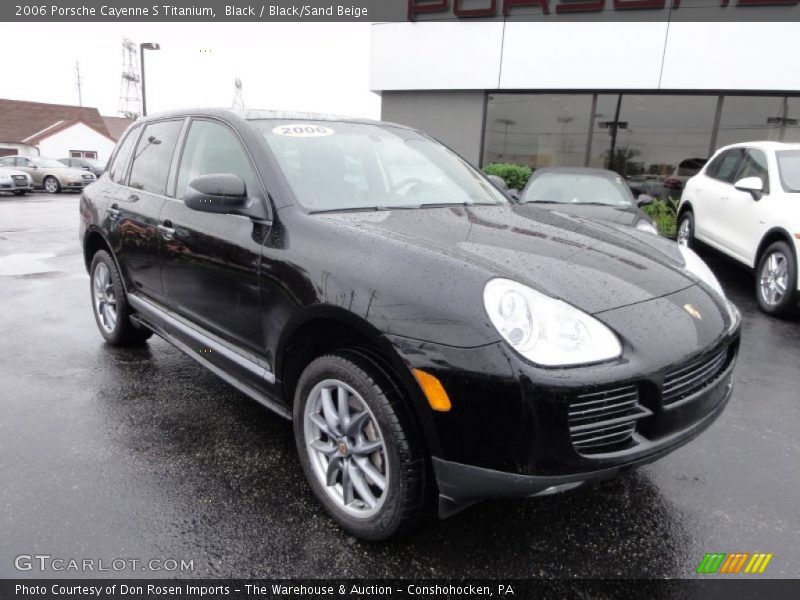 Black / Black/Sand Beige 2006 Porsche Cayenne S Titanium