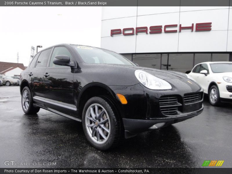 Black / Black/Sand Beige 2006 Porsche Cayenne S Titanium