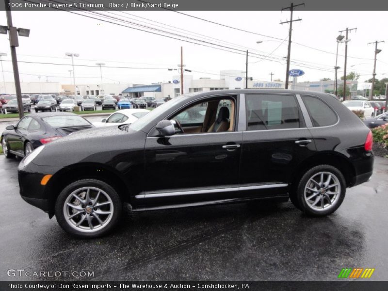 Black / Black/Sand Beige 2006 Porsche Cayenne S Titanium