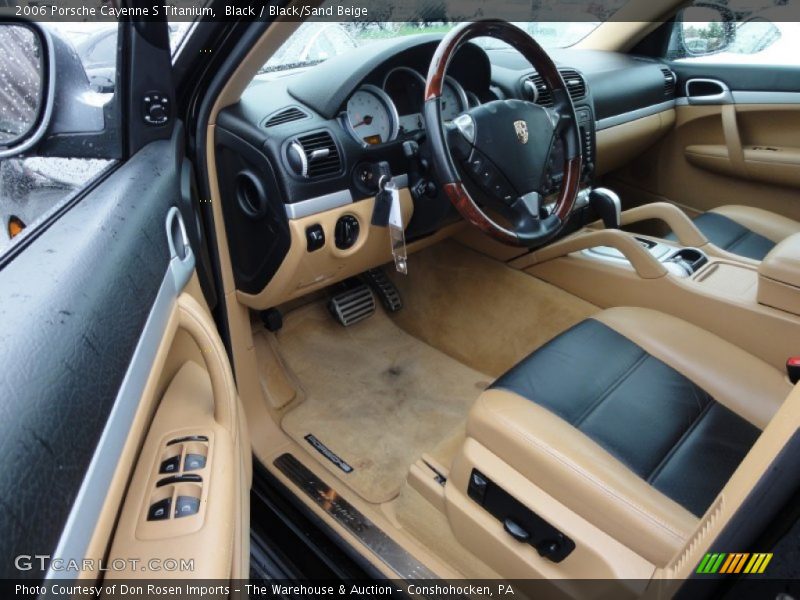 Black / Black/Sand Beige 2006 Porsche Cayenne S Titanium