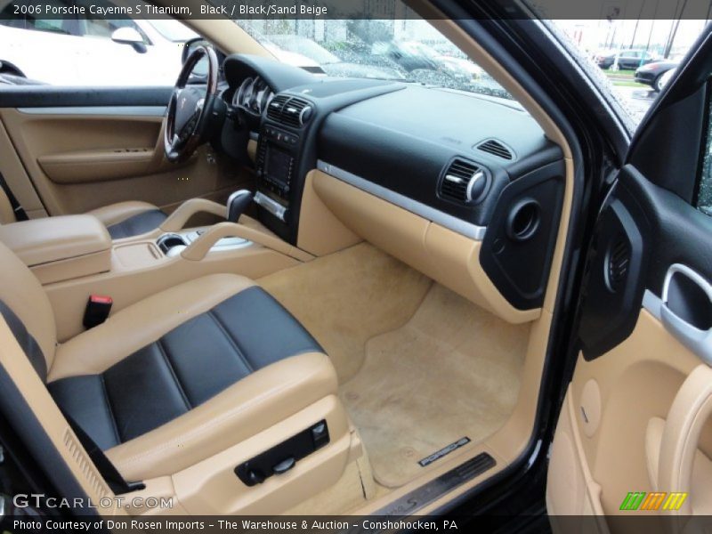 Black / Black/Sand Beige 2006 Porsche Cayenne S Titanium