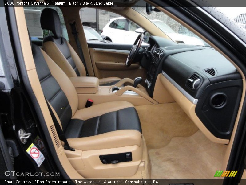 Black / Black/Sand Beige 2006 Porsche Cayenne S Titanium