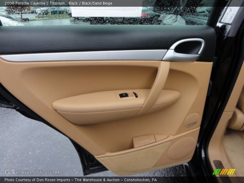 Black / Black/Sand Beige 2006 Porsche Cayenne S Titanium
