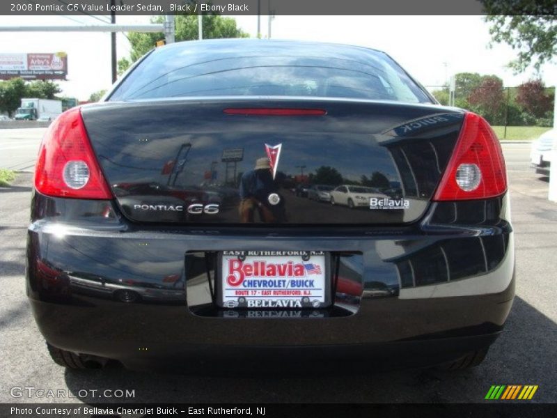 Black / Ebony Black 2008 Pontiac G6 Value Leader Sedan