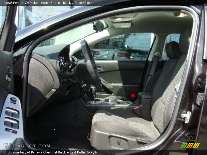 Black / Ebony Black 2008 Pontiac G6 Value Leader Sedan