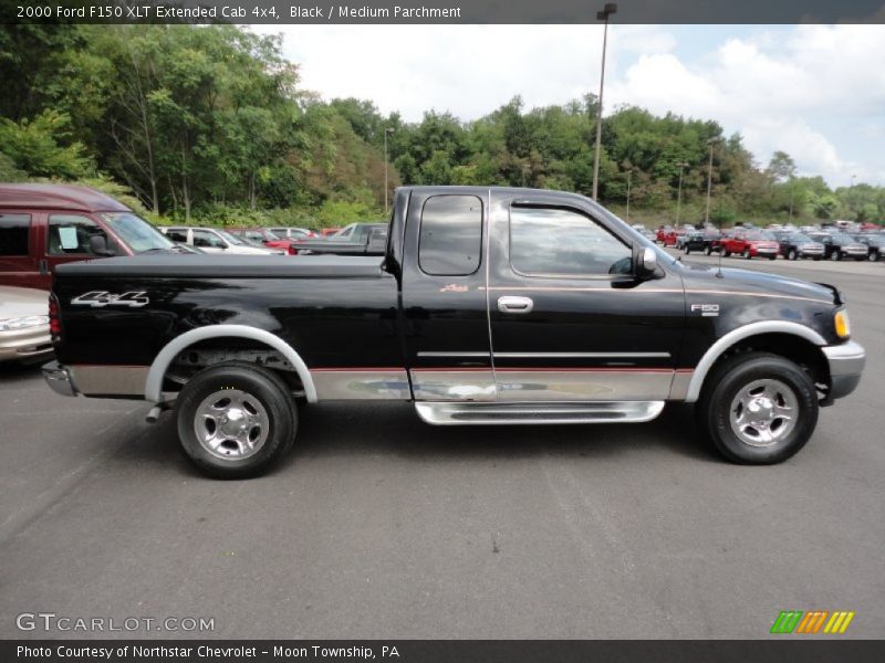 Black / Medium Parchment 2000 Ford F150 XLT Extended Cab 4x4