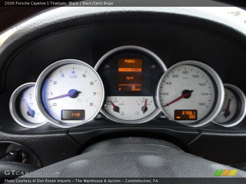 Black / Black/Sand Beige 2006 Porsche Cayenne S Titanium