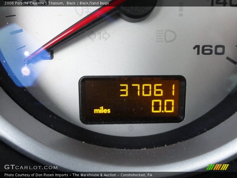 Black / Black/Sand Beige 2006 Porsche Cayenne S Titanium