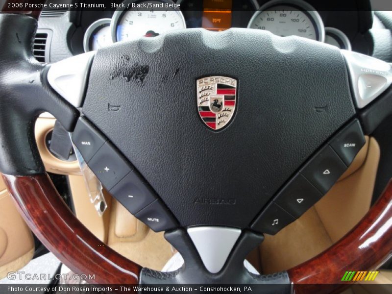 Black / Black/Sand Beige 2006 Porsche Cayenne S Titanium