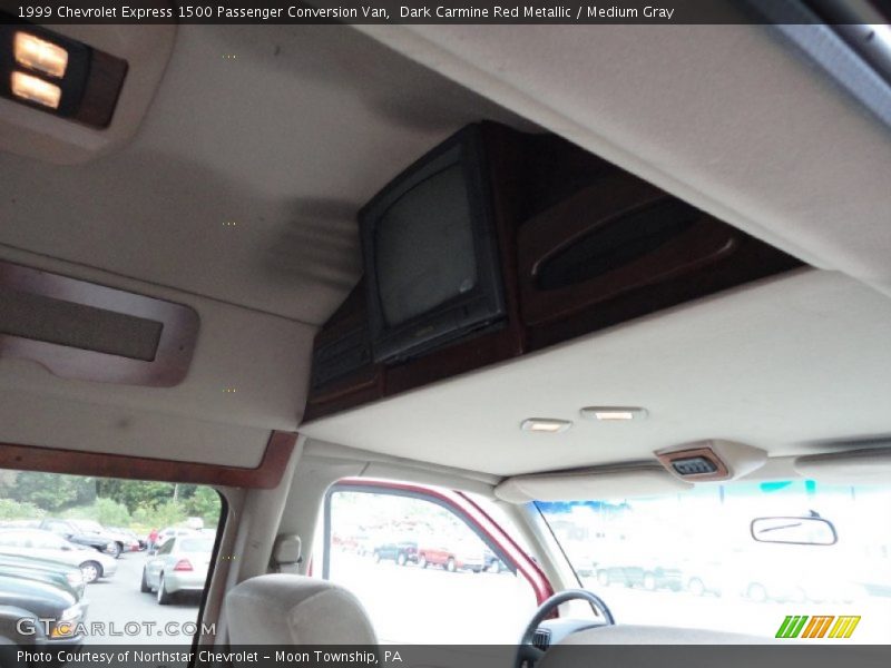 Dark Carmine Red Metallic / Medium Gray 1999 Chevrolet Express 1500 Passenger Conversion Van