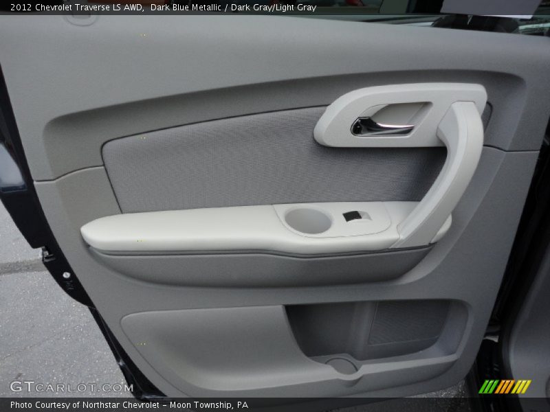 Dark Blue Metallic / Dark Gray/Light Gray 2012 Chevrolet Traverse LS AWD