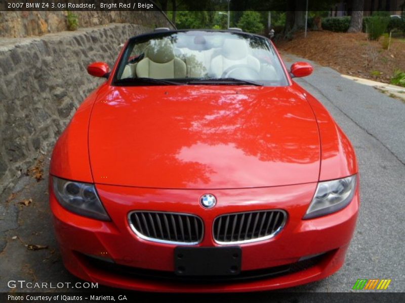 Bright Red / Beige 2007 BMW Z4 3.0si Roadster