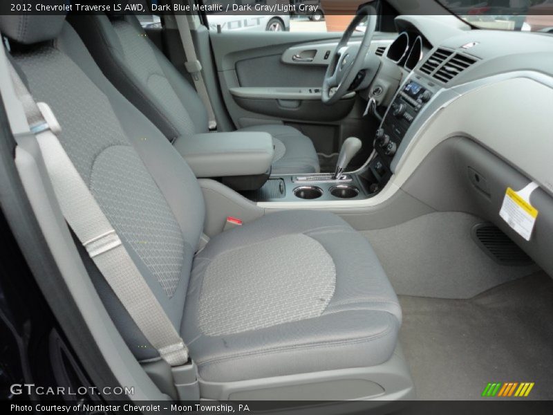 Dark Blue Metallic / Dark Gray/Light Gray 2012 Chevrolet Traverse LS AWD