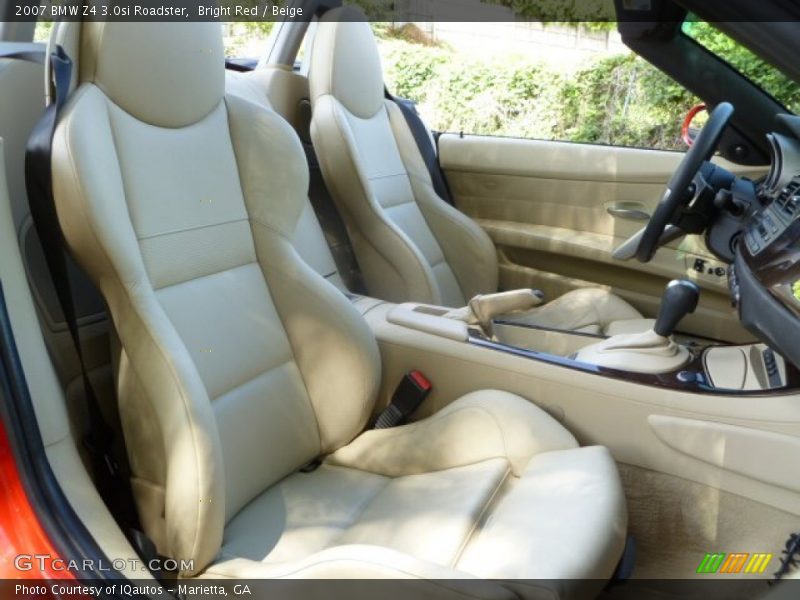 Bright Red / Beige 2007 BMW Z4 3.0si Roadster