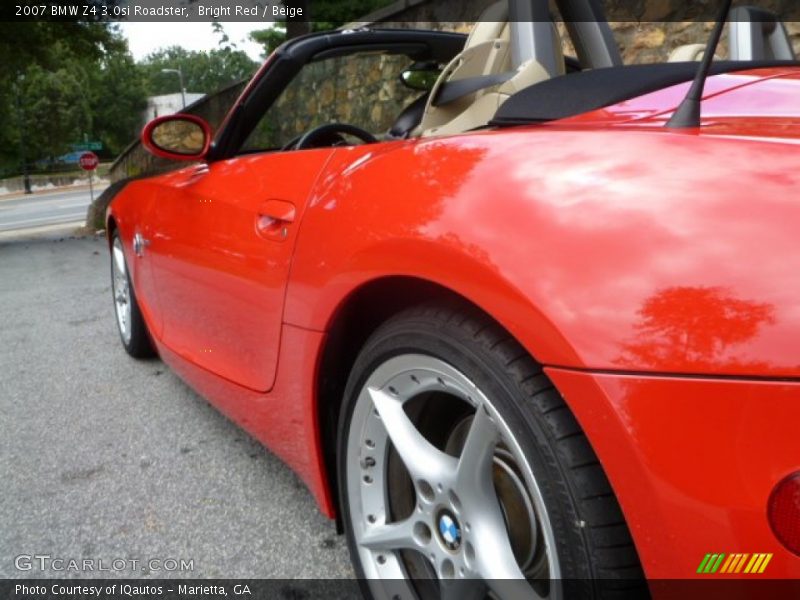 Bright Red / Beige 2007 BMW Z4 3.0si Roadster
