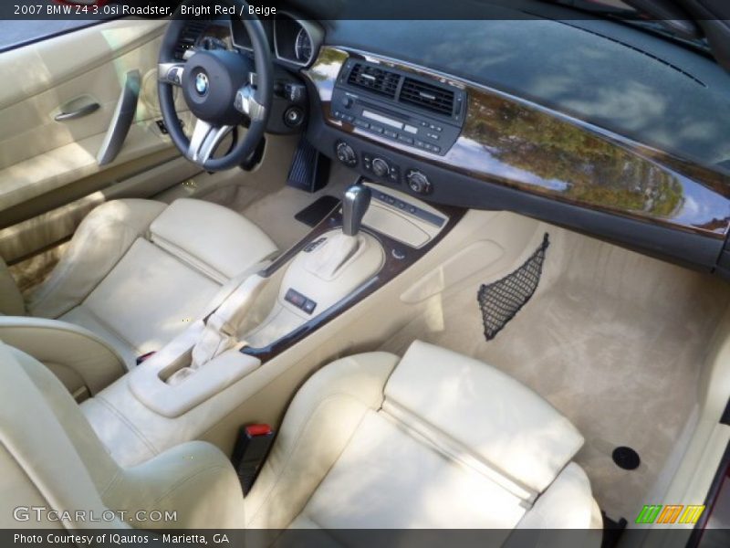 Bright Red / Beige 2007 BMW Z4 3.0si Roadster