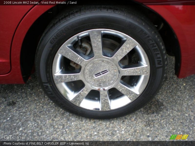 Vivid Red Metallic / Sand 2008 Lincoln MKZ Sedan