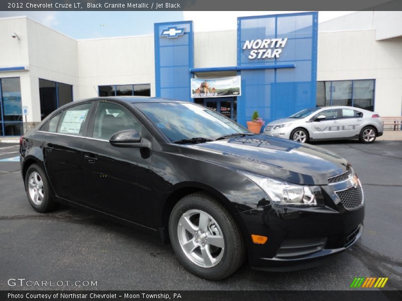Black Granite Metallic / Jet Black 2012 Chevrolet Cruze LT