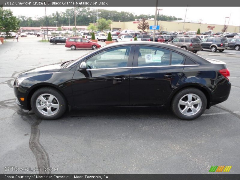Black Granite Metallic / Jet Black 2012 Chevrolet Cruze LT