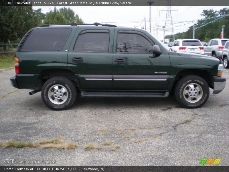 Forest Green Metallic / Medium Gray/Neutral 2002 Chevrolet Tahoe LS 4x4