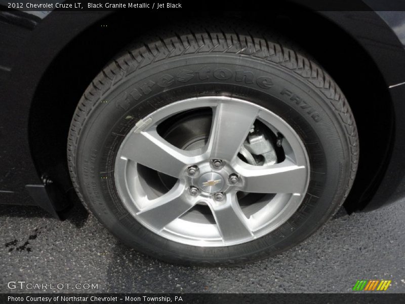 Black Granite Metallic / Jet Black 2012 Chevrolet Cruze LT