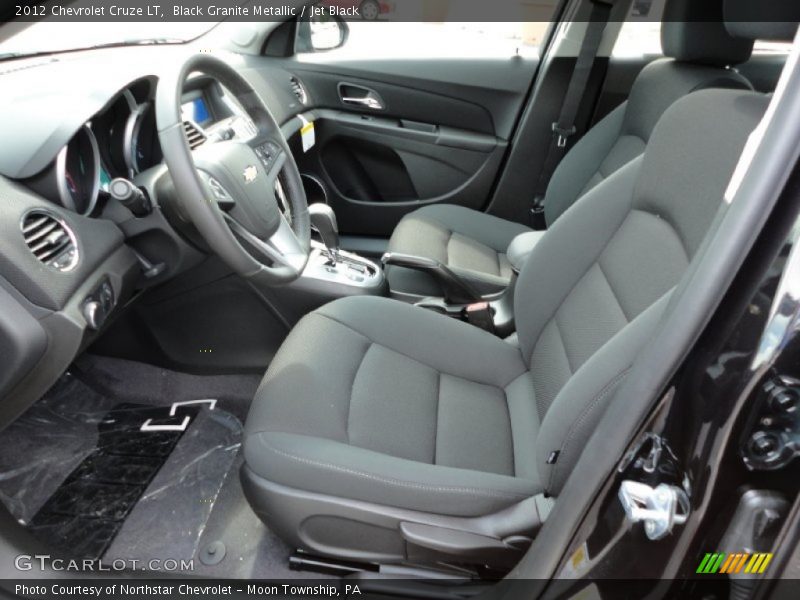 Black Granite Metallic / Jet Black 2012 Chevrolet Cruze LT