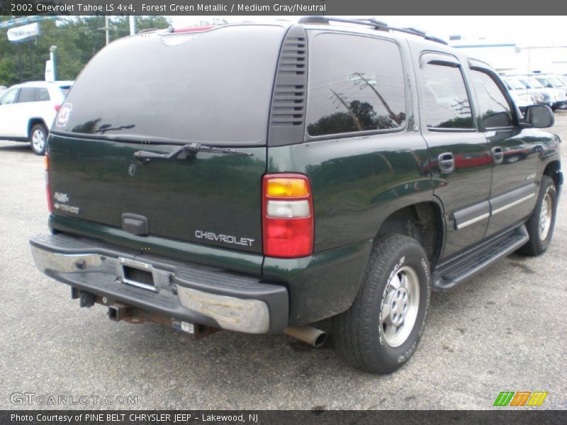 Forest Green Metallic / Medium Gray/Neutral 2002 Chevrolet Tahoe LS 4x4