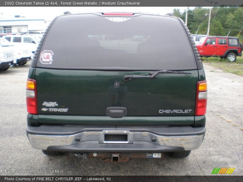 Forest Green Metallic / Medium Gray/Neutral 2002 Chevrolet Tahoe LS 4x4