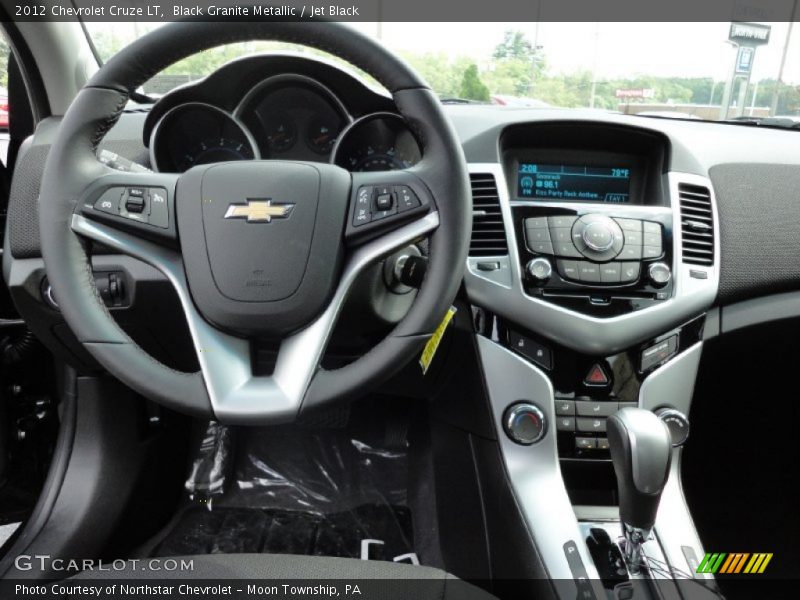 Black Granite Metallic / Jet Black 2012 Chevrolet Cruze LT