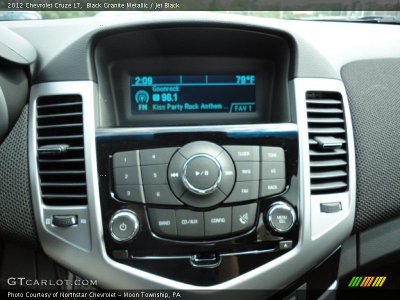 Black Granite Metallic / Jet Black 2012 Chevrolet Cruze LT