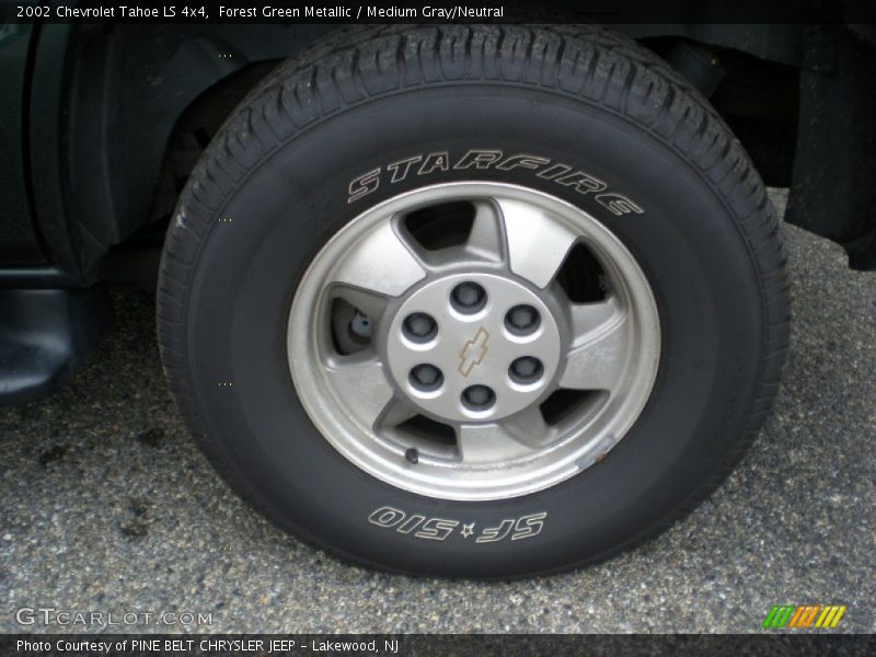 Forest Green Metallic / Medium Gray/Neutral 2002 Chevrolet Tahoe LS 4x4