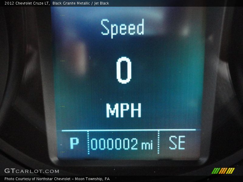 Black Granite Metallic / Jet Black 2012 Chevrolet Cruze LT